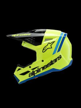 Alpinestars Helmet SM3 Youth Radium Yellow Fluo/Black/Blue YM 50-51cm
