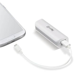 Akupank 2600mah microusb valge