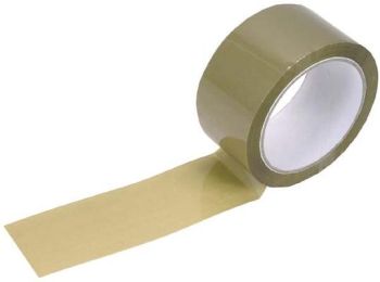 PAKKETEIP, LAIUS 50MM, RULLIL 66M, PRUUN