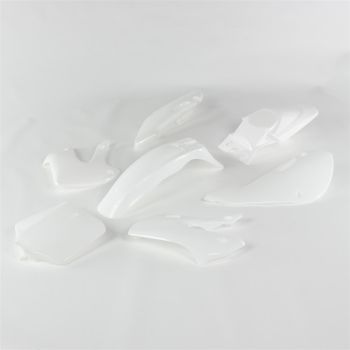 KIT PLASTIQUE KLX 110 BLANC
