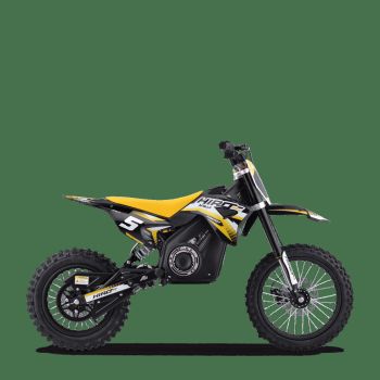 DIRT BIKE ENFANT ÉLECTRIQUE HIRO ROCKET 1300W BRUSHLESS JAUNE