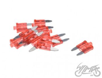 BEZPIECZNIK PŁYTKOWY MINI 10A Z DIODĄ LED 10SZT
