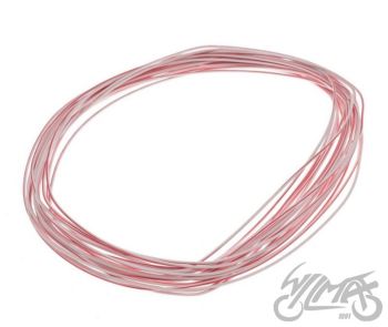 Juhe 0,5mm 10m, valge/punane