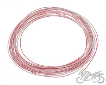 Juhe 0,75mm 10m, valge/punane