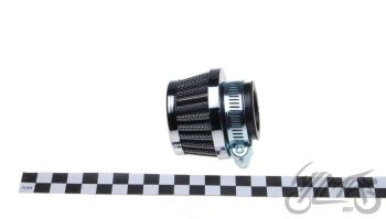 Õhufilter koonus madal, kroomitud, väike, KS101M1, karb diam. 30 mm