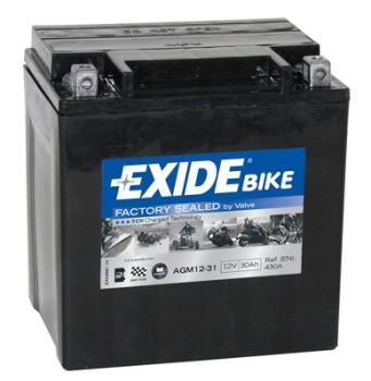 AKU EXIDE 12V AGM 30Ah 380A(EN) 166x126x175 -/+