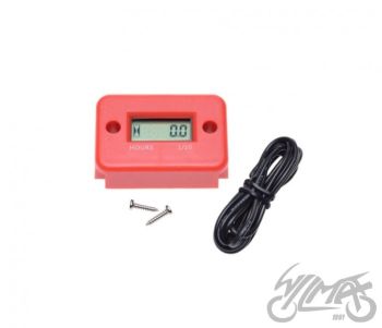 LICZNIK MOTOGODZIN UNIWERSALNY CZERWONY