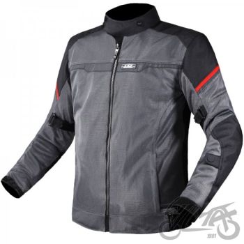 KURTKA LS2 RIVA MAN BLACK DARK GREY RED XL