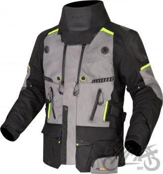 KURTKA LS2 APOLLO MAN BLACK DARK GREY H-V YEL. M