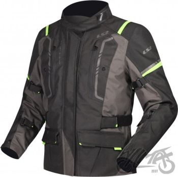 KURTKA LS2 NARVIK LADY GREY BLACK H-V YELLOW L
