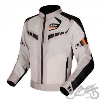 KURTKA LS2 GARDA AIR MAN BLACK GREY H-V ORANGE 3XL