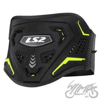 PAS NERKOWY LS2 CZARNO ŻÓŁTY XS-S