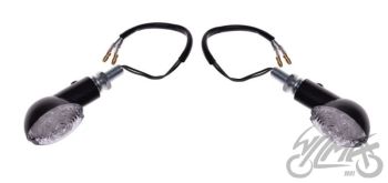 Suunatuled LED, M10 x 1.25, 12V 1W, valge klaas