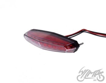 Tagatuli, numbrimärgitulega, 107mm x 25mm - punane