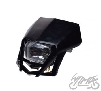 Esiplastik tulega H4 12V 35/35W, must