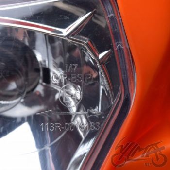 Esiplastik tulega BA20D 12V 35/35W, oranž