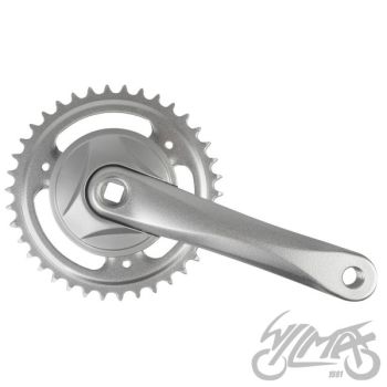 MECHANIZM KORBOWY 1 RZĘDOWY ALU 38 Z SREBRNY