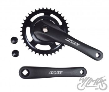 MECHANIZM KORBOWY 1 RZĘDOWY ALU NECO 38 Z CZARNY