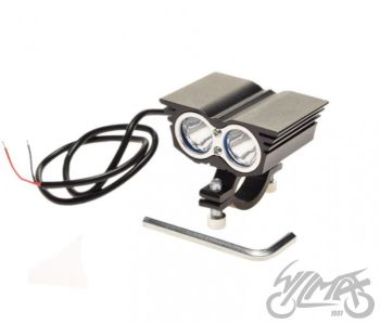 LAMPA PRZÓD 2xLED KSZTAŁT SOWY 12V-80V 3000 LM