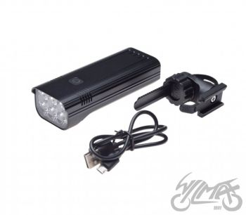 LAMPA ROWEROWA PRZÓD 6 LED ALU