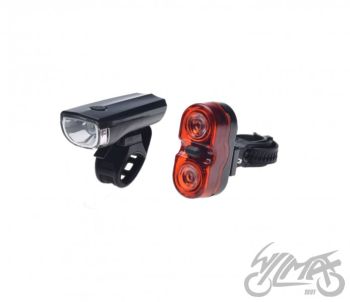 LAMPA ROWEROWA PRZÓD TYŁ LED kpl. 2 szt.