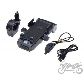 LAMPA ROWEROWA PRZÓD + UCHWYT TELEFONU