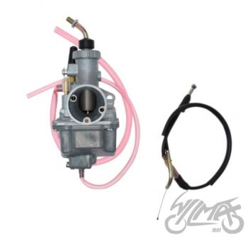 KARBURAATOR LiFan 125/150cc MINI ENDURO KAABLIGA JUHITAV ÕHUSIIBER
