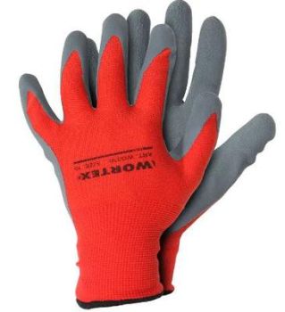 Polüestersõrmikud vahustatud latekskattega punased 9