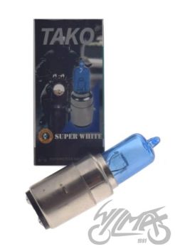 ŻARÓWKA 12V 35/35W H6 BA20D S. WHITE BEZ EEC TAKO