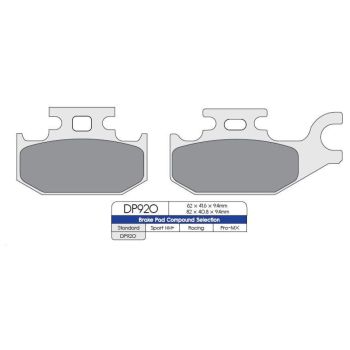 BRAKE PAD ATV BOMBRDR REAR