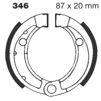 BRAKE SHOE GROOVED