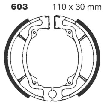 BRAKE SHOE GROOVED