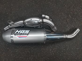 HGS Täysputkisto 4T Yamaha YZ250F 19-.. Steel end cap
