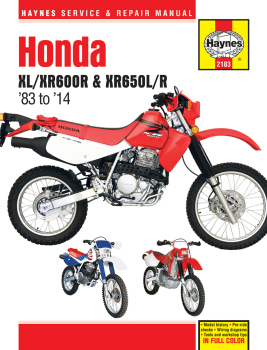 MANUAL HON XL600R/XR600R
