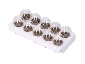 turn signal bulb clear R10W BA15S 12V 10W - 10 pcs