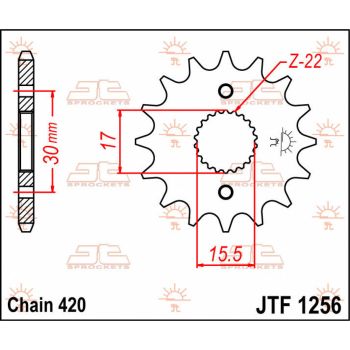 SPROCKET FRONT 13T 420