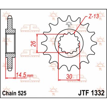 SPROCKET FRONT 15T 525