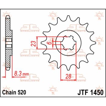 SPROCKET FRONT 13T 520