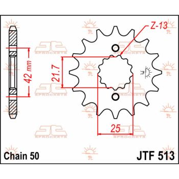 SPROCKET FRONT 16T 530