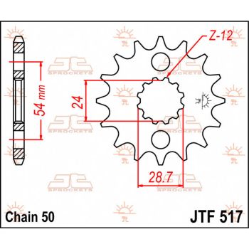 SPROCKET FRONT 16T 530