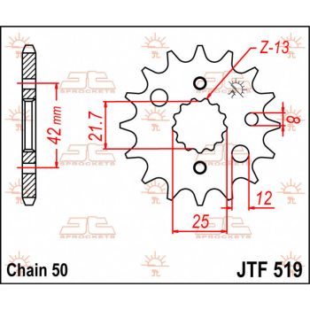SPROCKET FRONT 16T 530