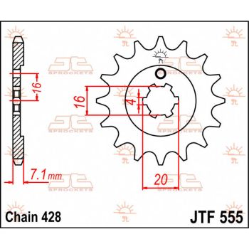 SPROCKET FRONT 13T 428