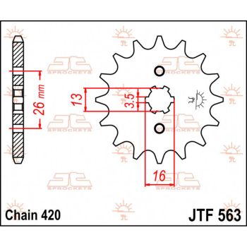 SPROCKET FRONT 12T 420