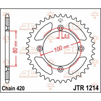 SPROCKET REAR 47T 420