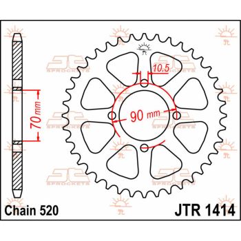 SPROCKET REAR 41T 520