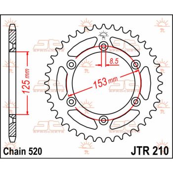 SPROCKET REAR 46T 520