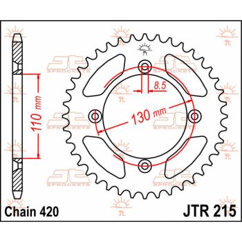 SPROCKET REAR 51T 420
