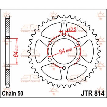 SPROCKET REAR 42T 530