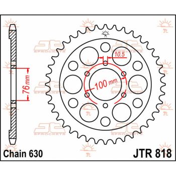 SPROCKET REAR 42T 630
