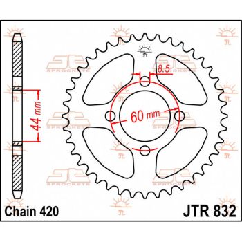 SPROCKET REAR 48T 420